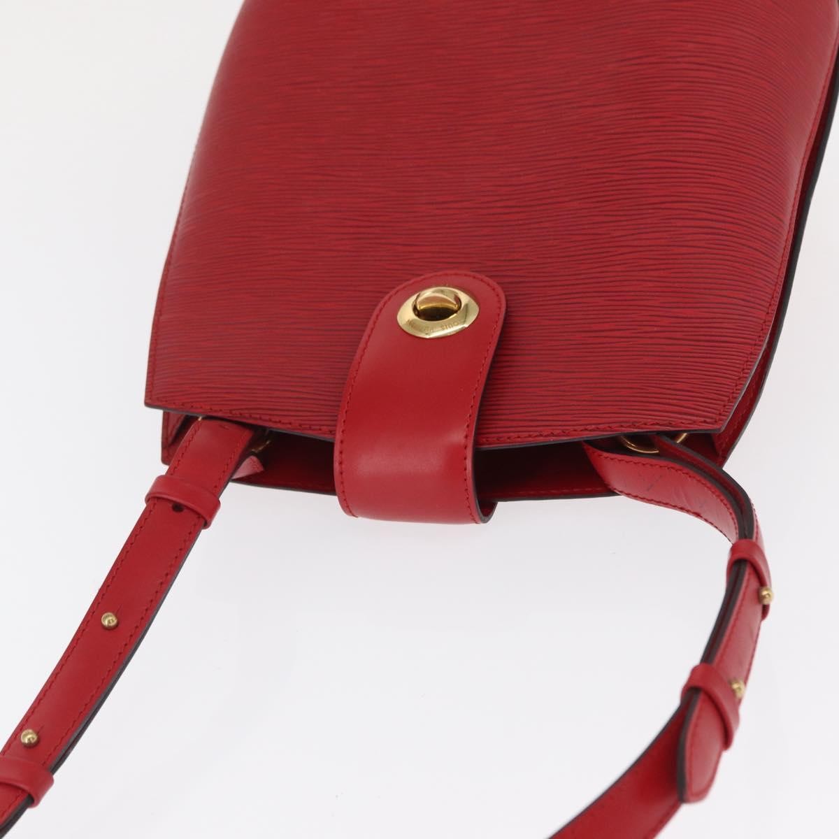 Louis Vuitton Cluny Shoulder Bag Epi Leather, RED, LEATHER, Shoulder bag