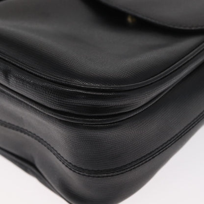 Celine Circle Logo Shoulder Bag Leather, BLACK, LEATHER, Shoulder bag