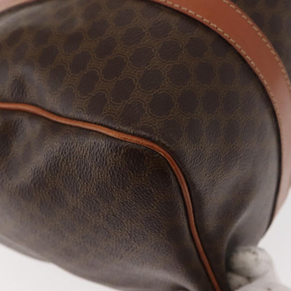 Celine Macadam Handbag Macadam with leather, BROWN, CANVAS, Handbag