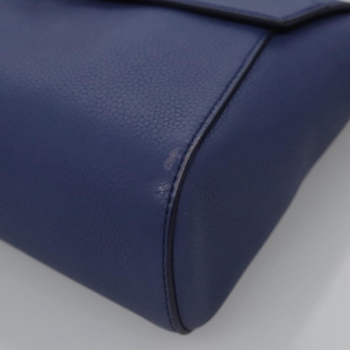 Salvatore Ferragamo Abbey Shoulder Bag Leather, BLUE, LEATHER, Shoulder bag