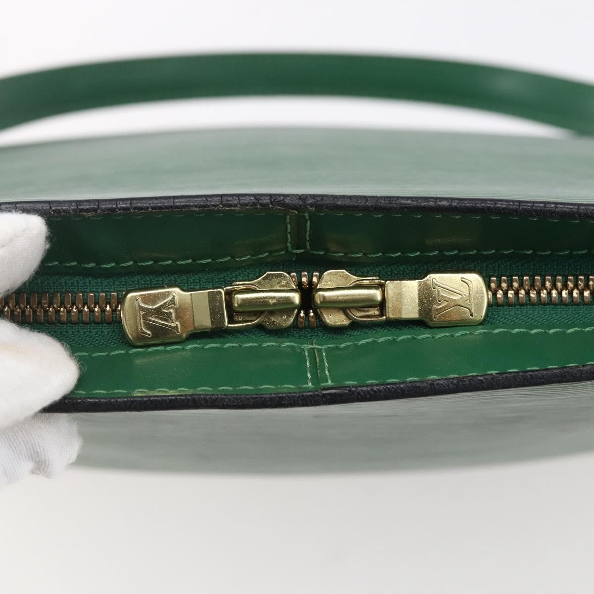 Louis Vuitton Lussac Handbag Epi Leather, GREEN, LEATHER, Shoulder bag