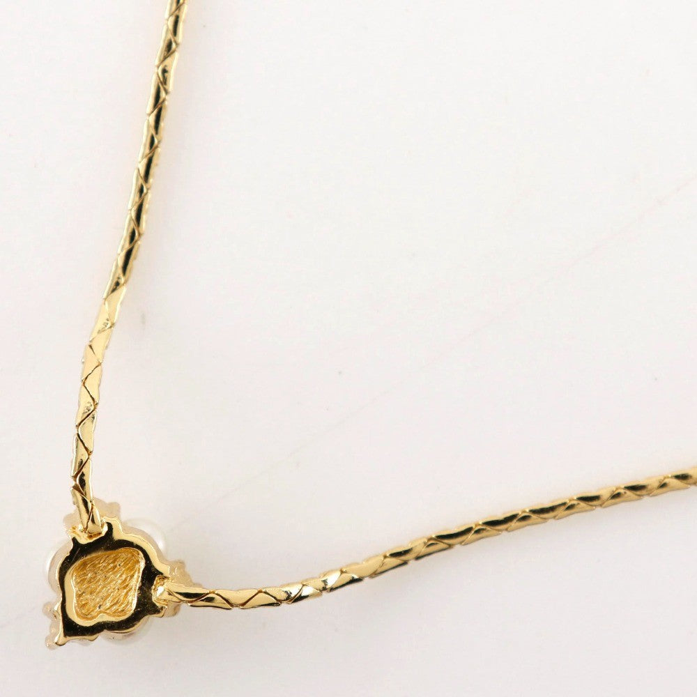 Christian Dior CD Logo necklace Gold-plat and Faux Perle, GOLD, GOLD_PLATED, Necklace