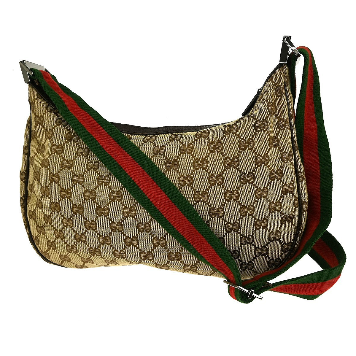Gucci Vintage Ophidia Shoulder Bag GG Canvas, BROWN, CANVAS, Shoulder bag