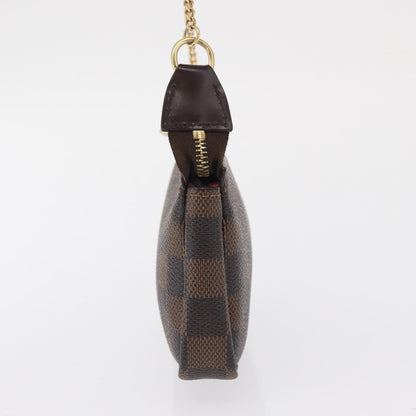 Louis Vuitton Mini pochette accessoires Damier Canvas, BROWN, CANVAS, Clutche & pouche