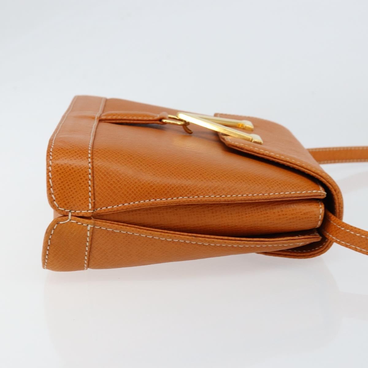 Valentino Garavani Vintage shoulder bag Leather, BROWN, LEATHER, Shoulder bag