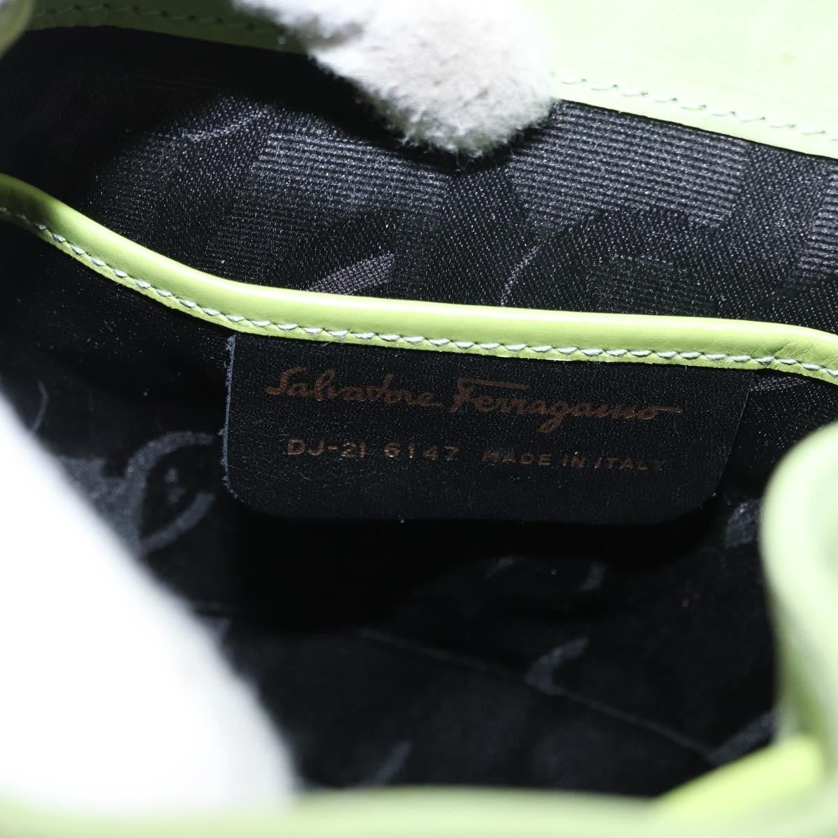 Salvatore Ferragamo Gancini Backpack Suede, GREEN, SUEDE, Backpack