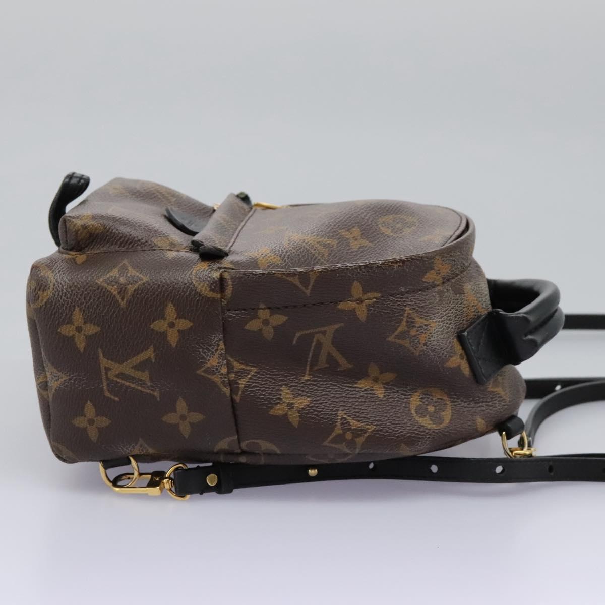 Louis Vuitton Palm Springs Backpack Monogram Canvas, BROWN, CANVAS, Backpack