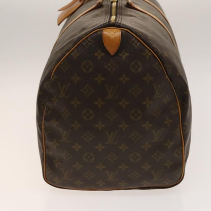Louis Vuitton Keepall Bag Monogram Canvas, BROWN, CANVAS, Travel bag