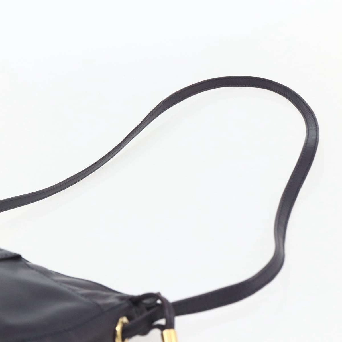 Bally Vintage Shoulder Bag Leather, PURPLE, LEATHER, Shoulder bag