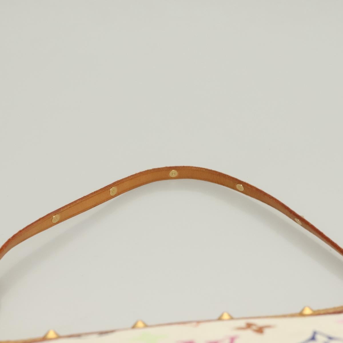 Louis Vuitton Pochette Accessoires Monogram Multicolor, WHITE, CANVAS, Clutche & pouche