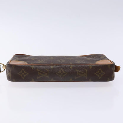 Louis Vuitton Marly Dragonne Clutch Monogram Canvas, BROWN, CANVAS, Clutche & pouche