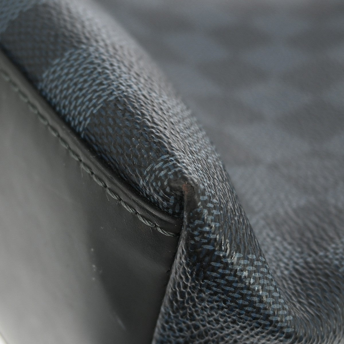 Louis Vuitton Cabas Voyage Damier Cobalt, Black, Canvas, Tote Bag
