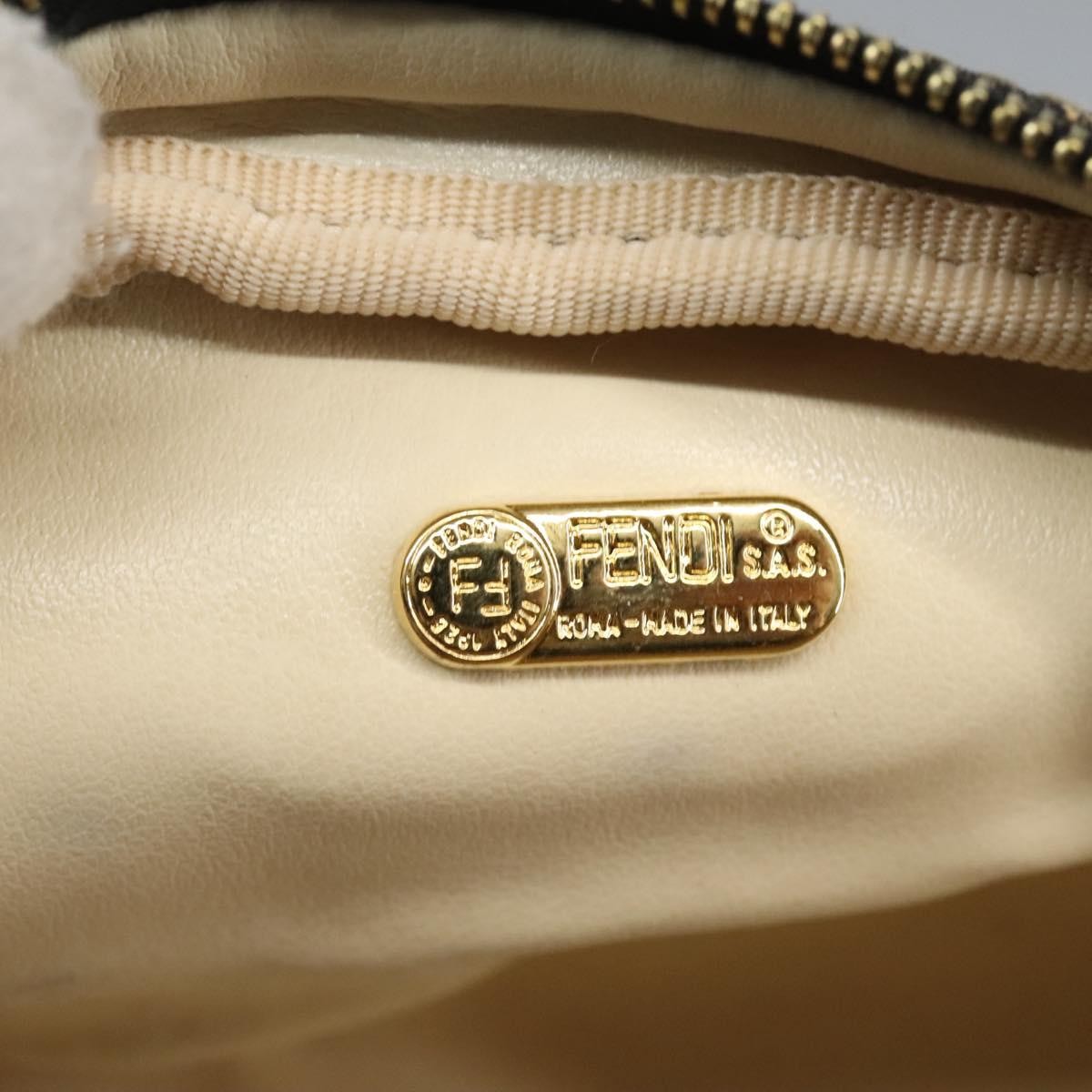 Fendi Vintage Toiletry Pouch Zucca Canvas, BROWN, CANVAS, Clutche & pouche