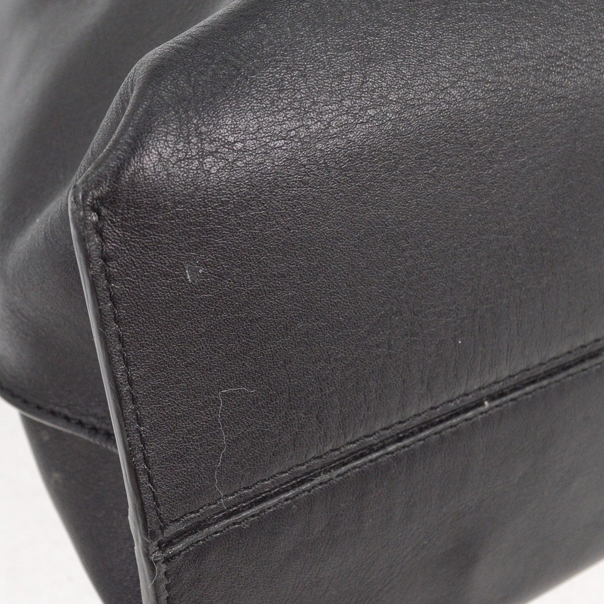 Loewe Shopper Tote Leather, BLACK, LEATHER, Tote bag