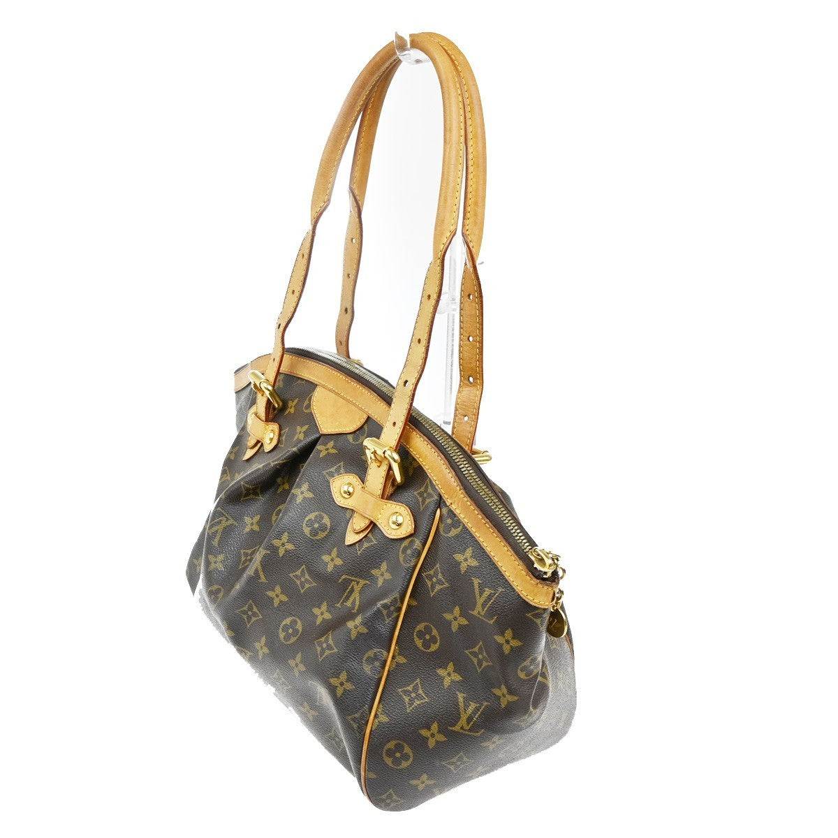 Louis Vuitton Tivoli Handbag Monogram Canvas, BROWN, CANVAS, Shoulder bag