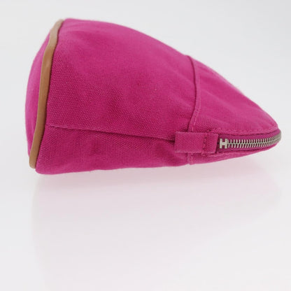 Hermes Bolide Travel Pouch Canvas, Pink, Canvas, Clutch