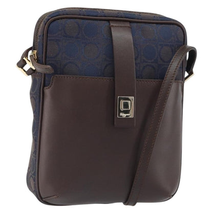 Salvatore Ferragamo Gancini Shoulder Bag Nylon, Navy, Nylon, Shoulder Bag
