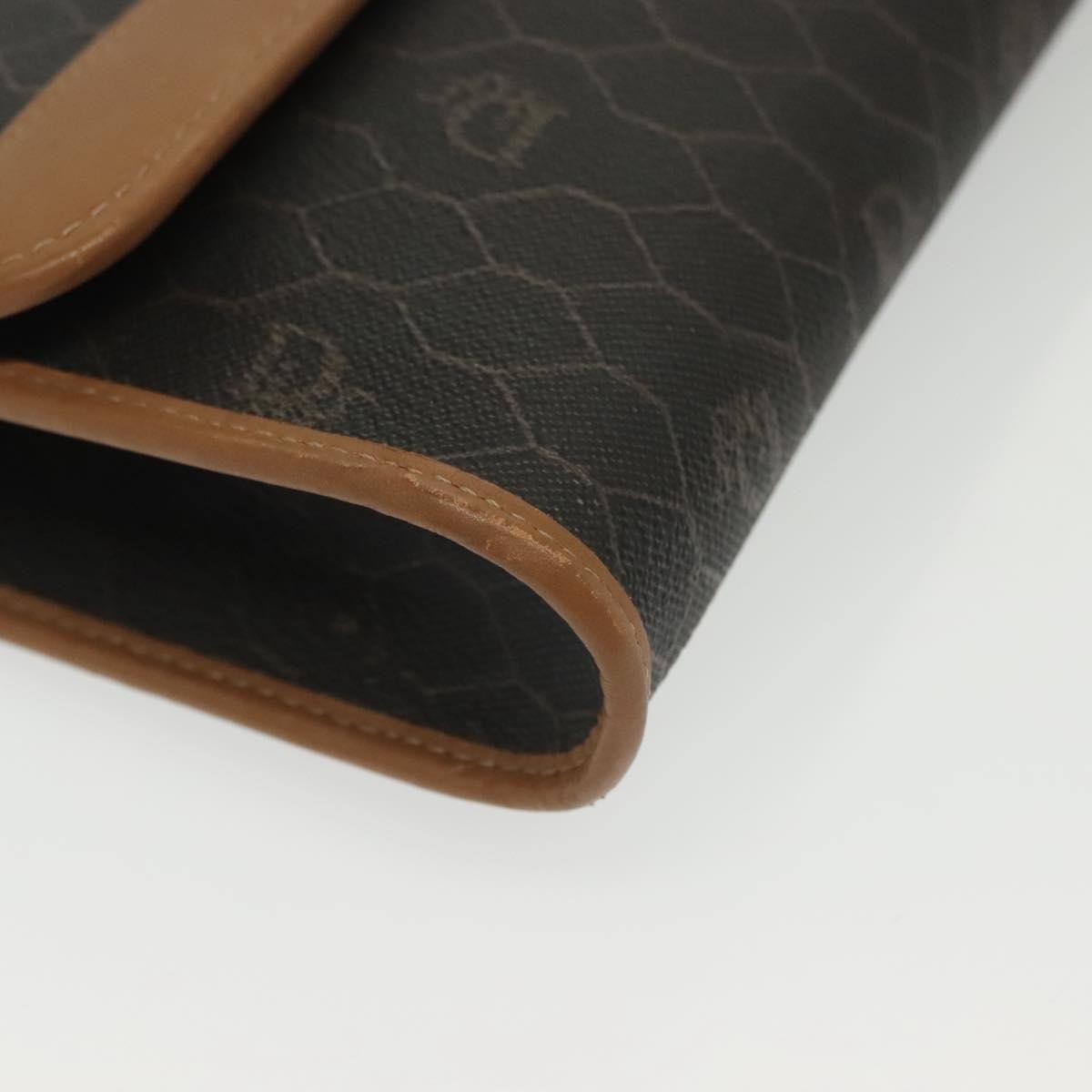 Christian Dior Vintage Honeycomb chain Canvas, BLACK, CANVAS, Handbag