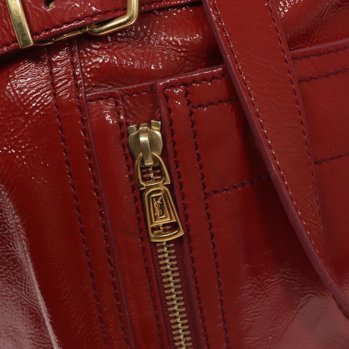 Saint Laurent Downtown Handbag Patent, RED, PATENT_LEATHER, Shoulder bag