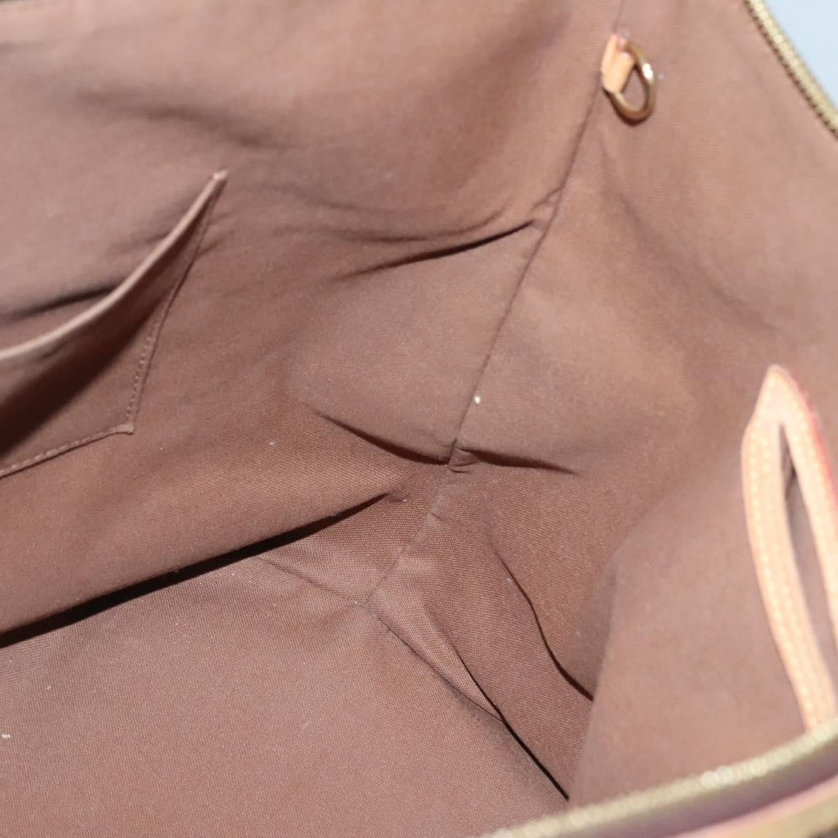 Louis Vuitton Palermo Handbag Monogram Canvas, BROWN, CANVAS, Tote bag