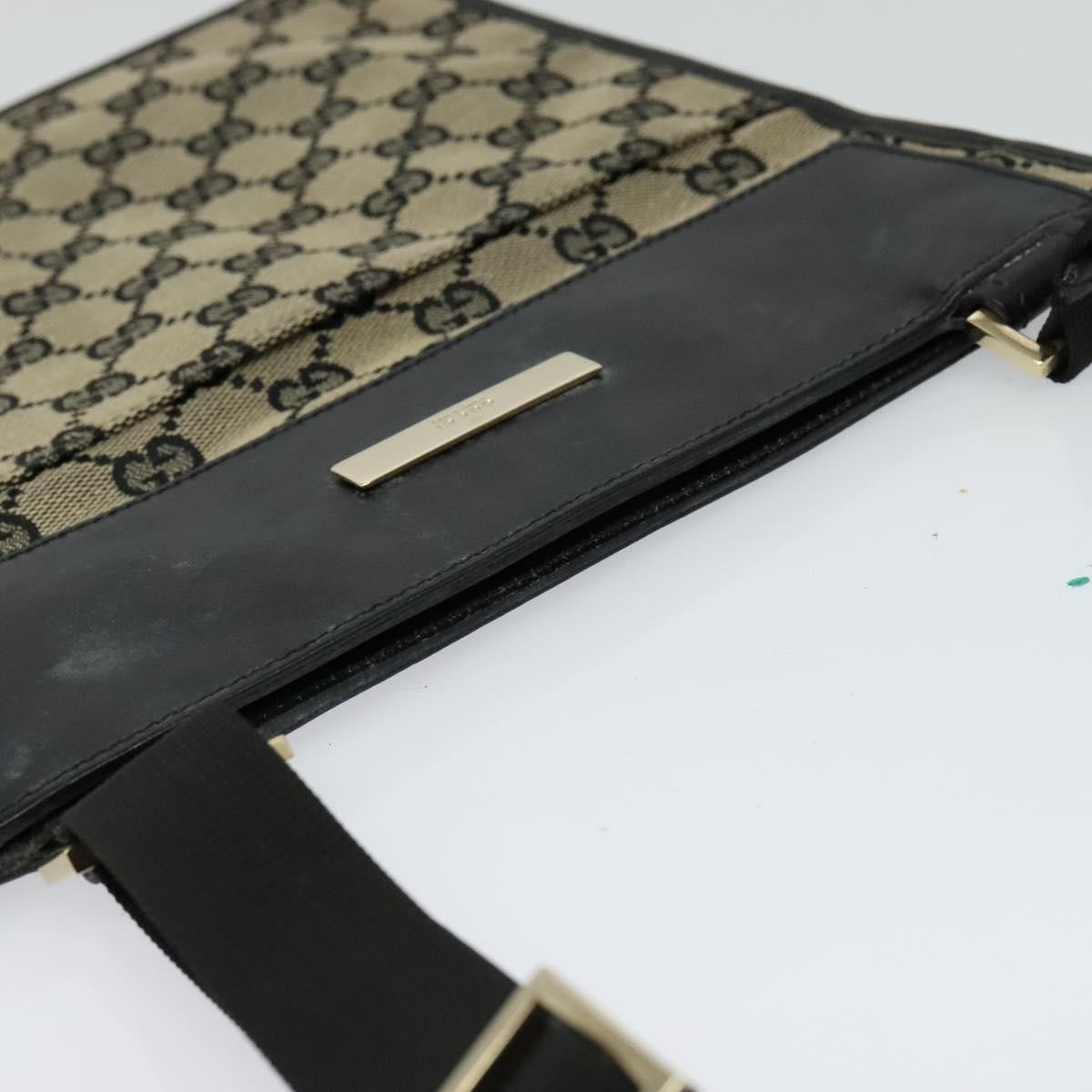 Gucci Front Pocket Messenger Canvas, BEIGE, CANVAS, Shoulder bag