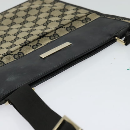 Gucci Front Pocket Messenger Canvas, BEIGE, CANVAS, Shoulder bag