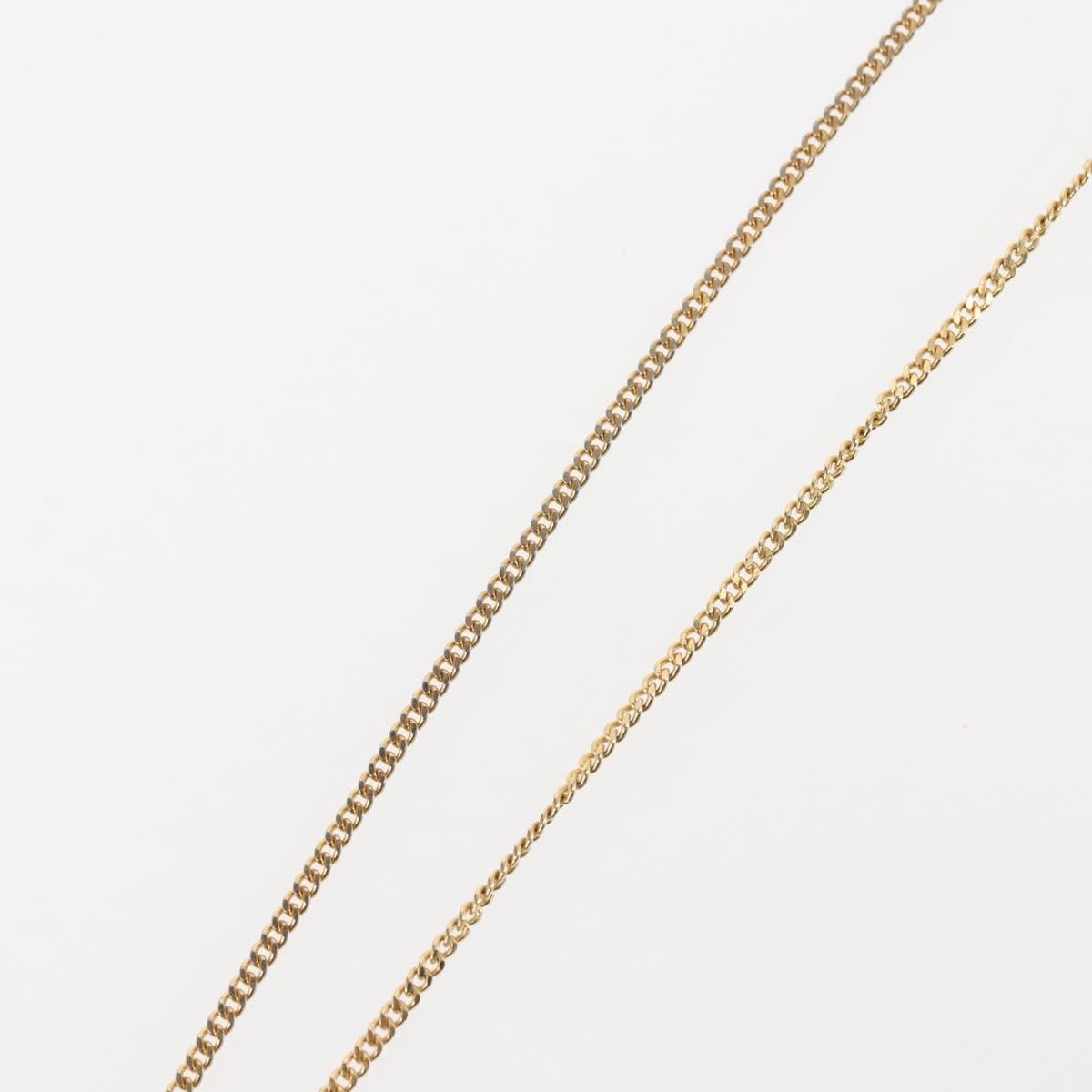 Christian Dior CD Pendant Necklace Metal, GOLD, METAL, Necklace