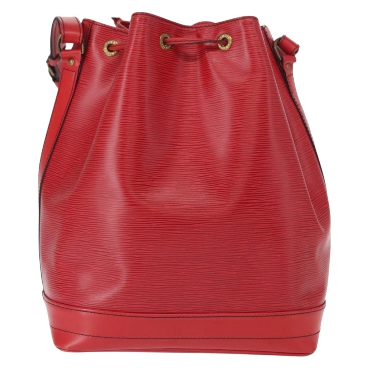 Louis Vuitton Petit Noe NM Handbag Epi Leather, RED, LEATHER, Shoulder bag