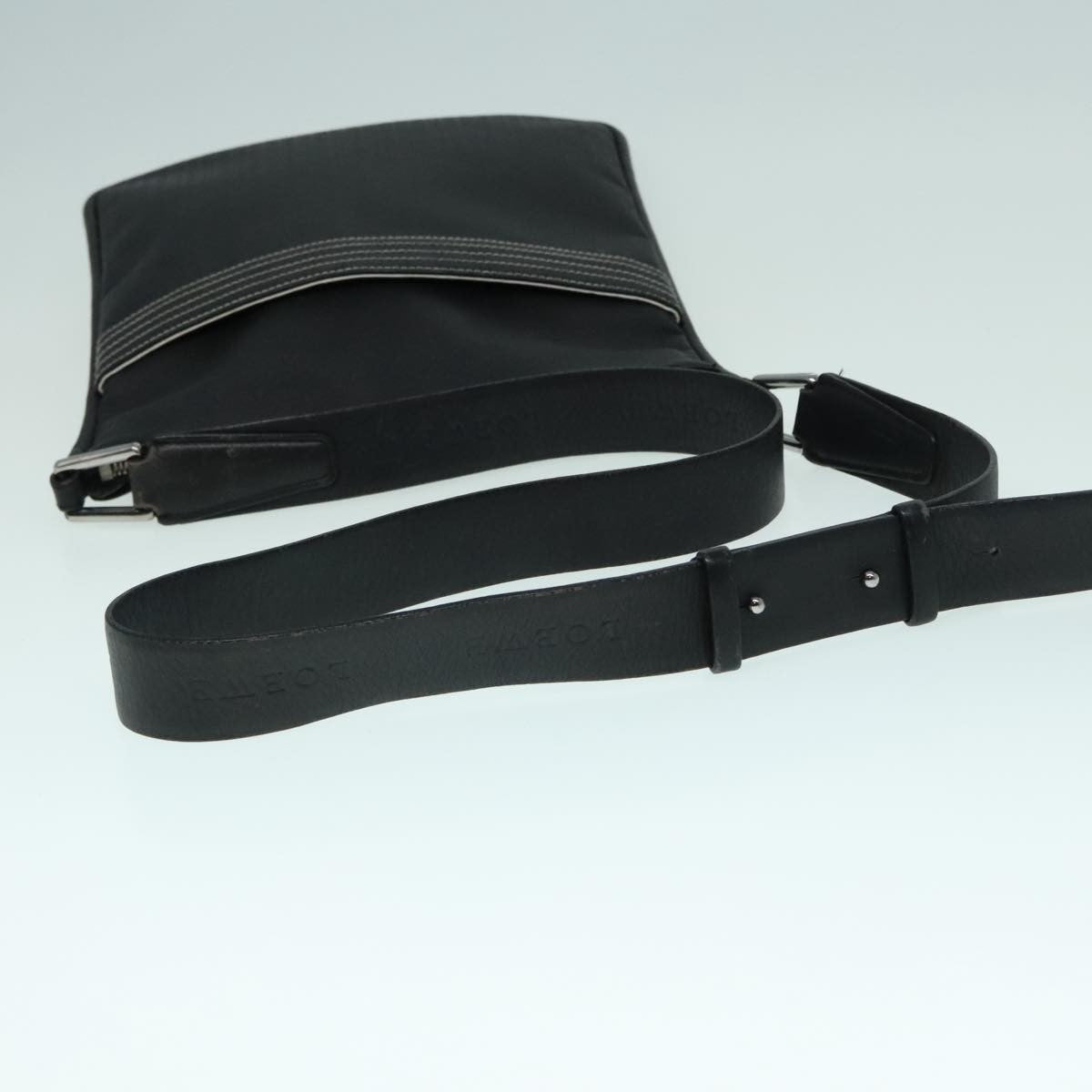 Loewe Anagram Shoulder Bag Leather, BLACK, LEATHER, Shoulder bag