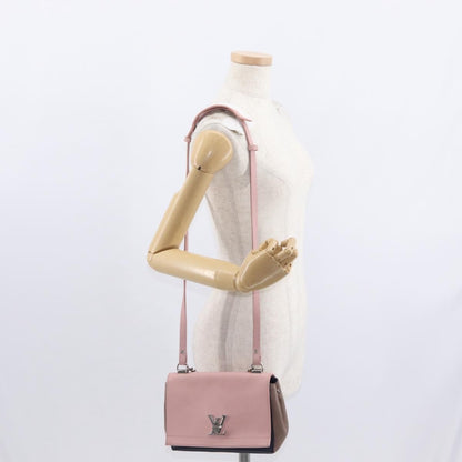 Louis Vuitton Lockme II Handbag Leather, PINK, LEATHER, Shoulder bag