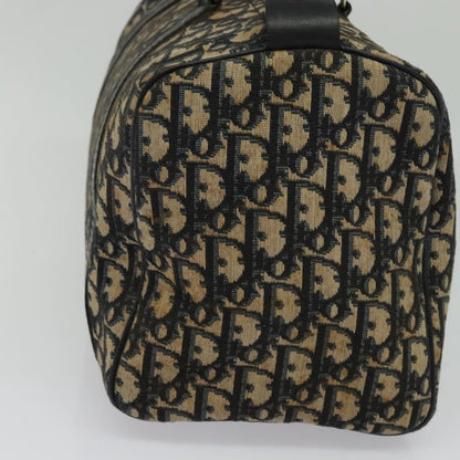 Christian Dior Vintage Trotter Boston Bag Diorissimo Canvas, NAVY, CANVAS, Handbag