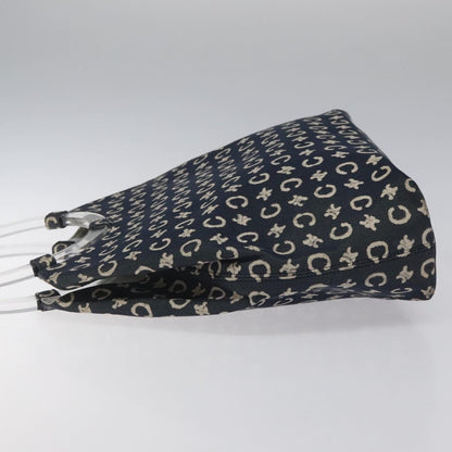 Celine C Sulky Shoulder bag Canvas and Leather, NAVY, CANVAS, Shoulder bag