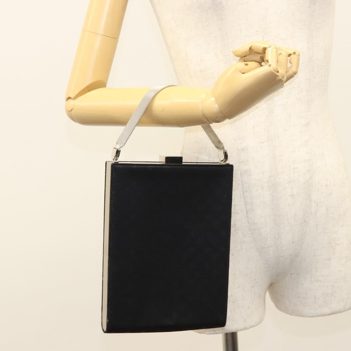 Louis Vuitton Saint Ange Handbag Monogram Satin, BLACK, SATIN, Handbag