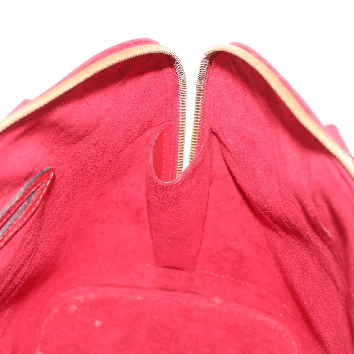 Louis Vuitton Alma Handbag Epi Leather, Red, Leather, Handbag