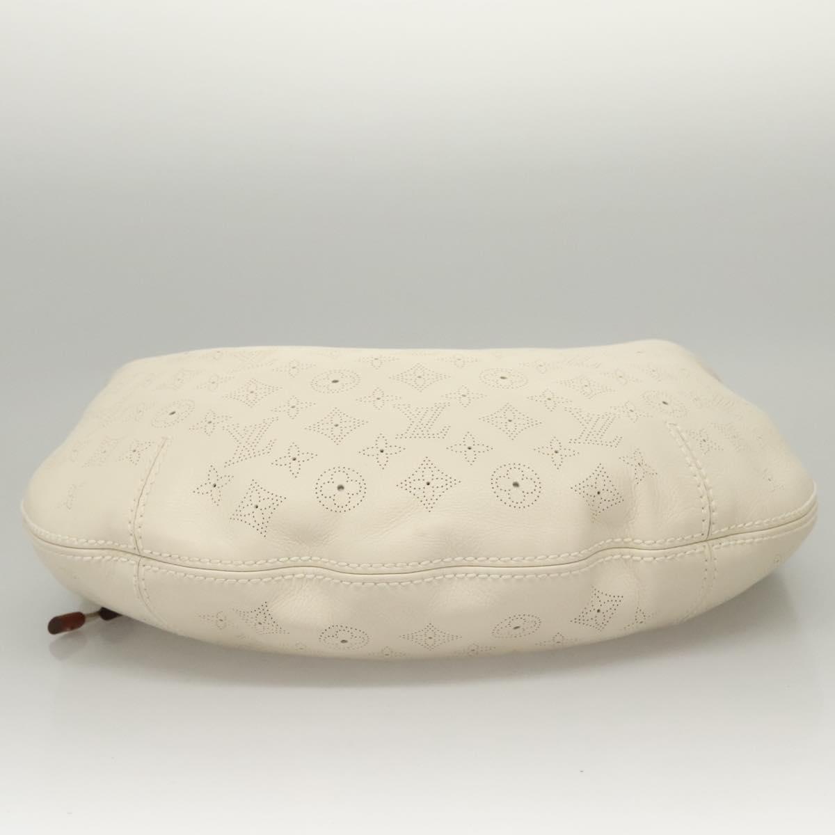 Louis Vuitton Onatah Hobo Mahina Leather, BEIGE, LEATHER, Shoulder bag