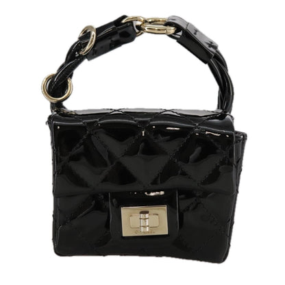 Chanel Reissue 2.55 Ankle Wrist Flap Bag Quilted Patent, BLACK, PATENT_LEATHER, Clutche & pouche