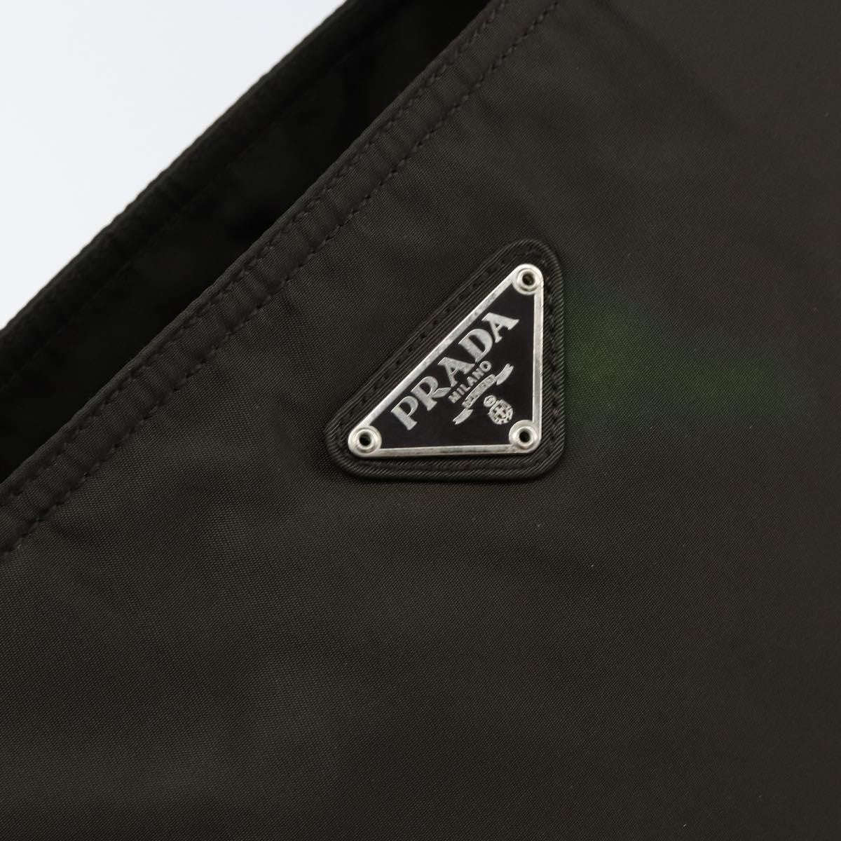 Prada Vintage Zip Tote Tessuto, KHAKI, NYLON, Tote bag