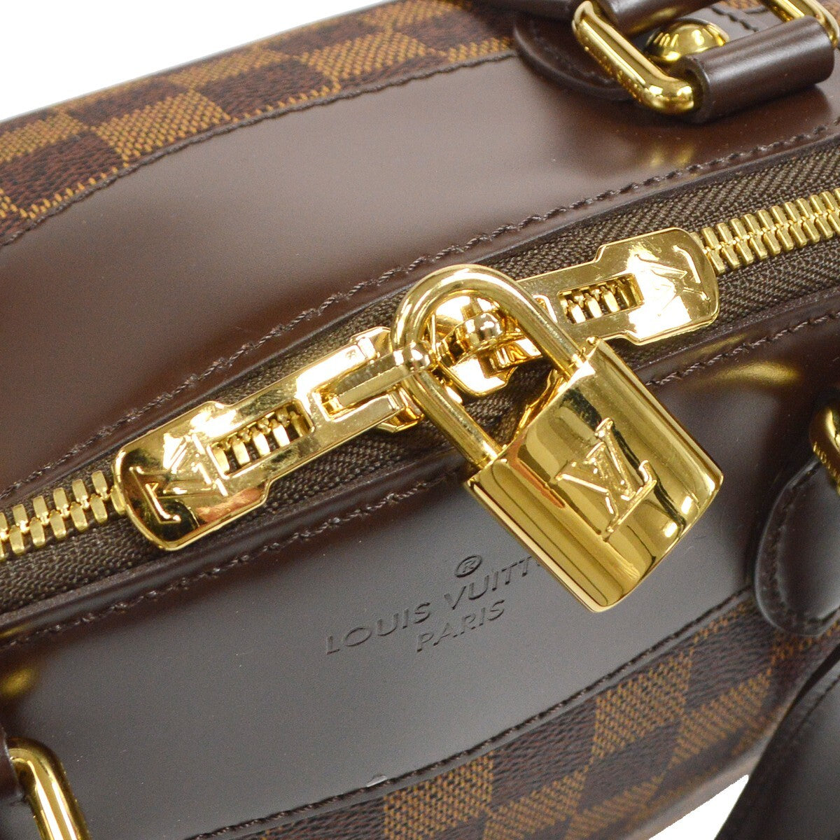 Louis Vuitton Verona Handbag Damier, Brown, Canvas, Shoulder Bag