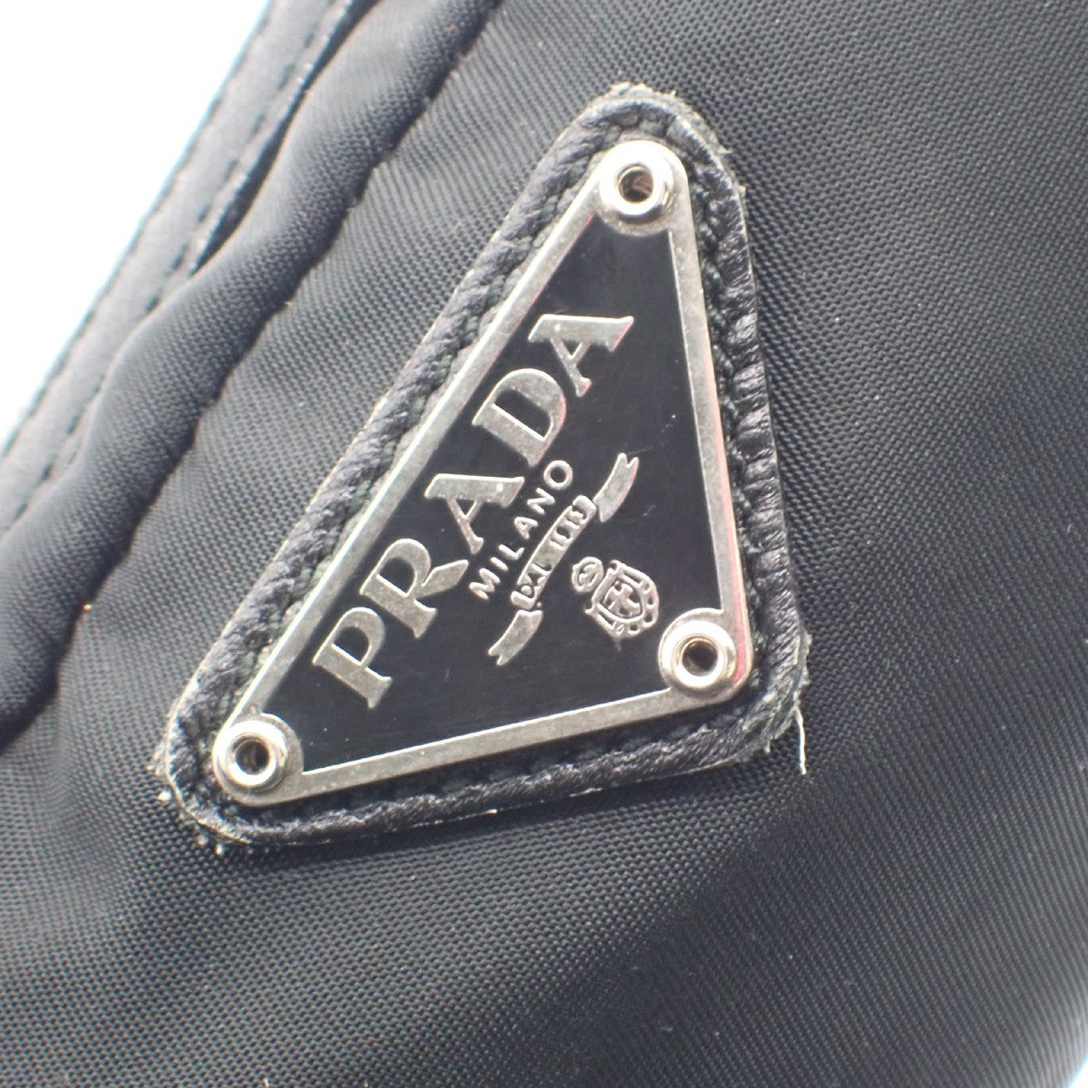 Prada Padded Zip Belt Bag Tessuto, BLACK, NYLON, Clutche & pouche
