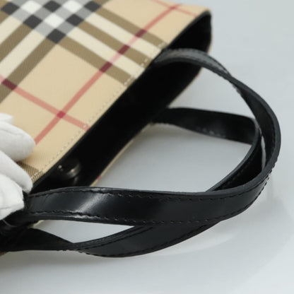 Burberry Top Handle Tote Nova Check Canvas, BEIGE, CANVAS, Tote bag