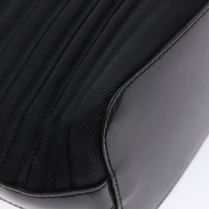 Gucci Vintage Bamboo Handle Bag Nylon, Black, Nylon, Handbag