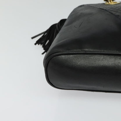 Bally Vintage Shoulder Bag Quilted leather, Black, Leather, Shoulder Bag