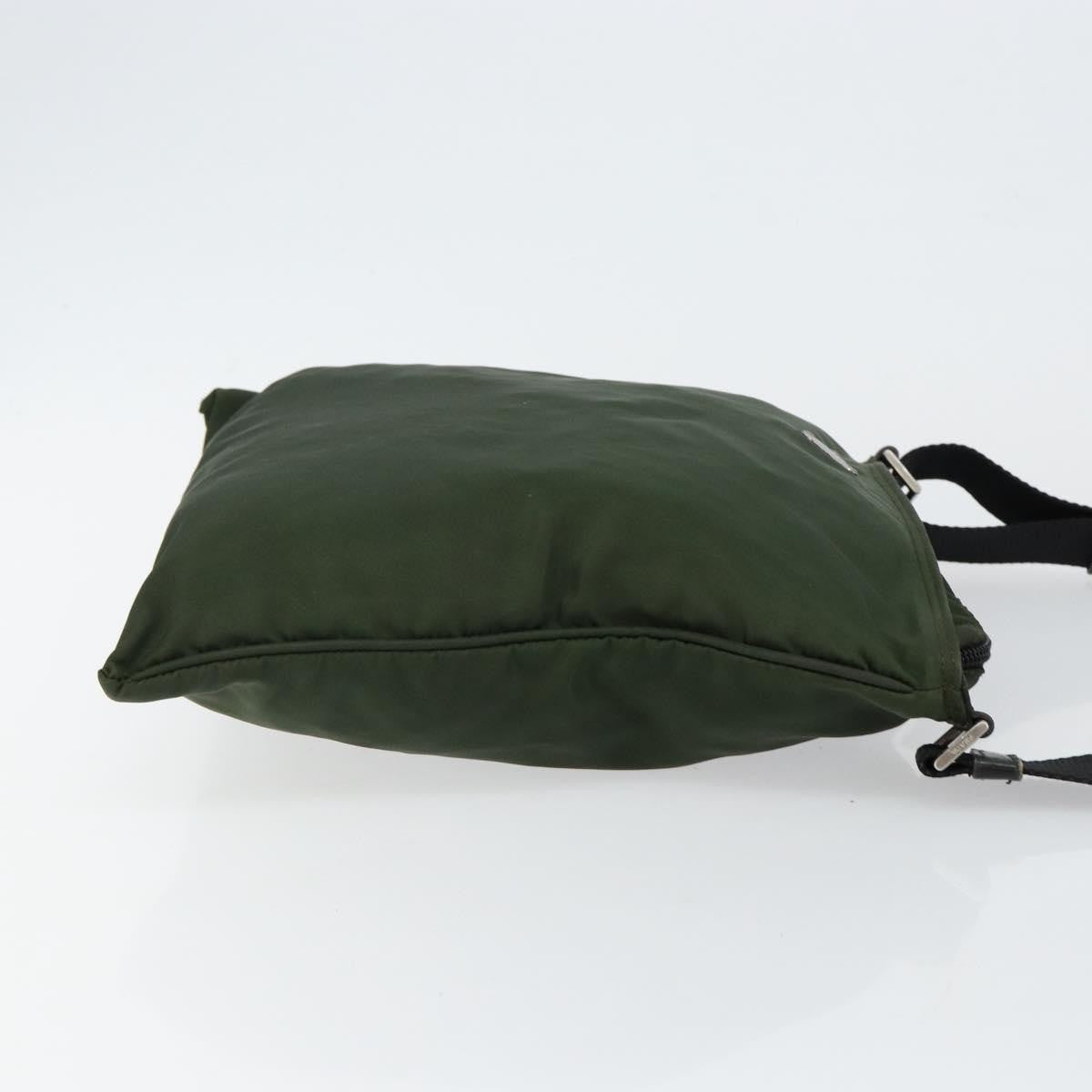 Prada Flat Messenger Bag Tessuto, KHAKI, NYLON, Shoulder bag