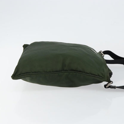 Prada Flat Messenger Bag Tessuto, KHAKI, NYLON, Shoulder bag