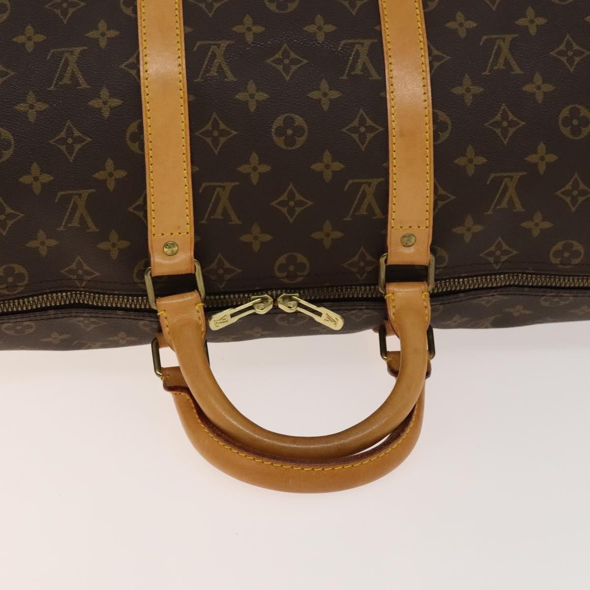Louis Vuitton Keepall Bag Monogram Canvas, BROWN, CANVAS, Travel bag