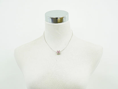 Hermes Cage d'H Pendant Necklace Metal, SILVER, METAL, Necklace