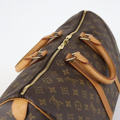 Louis Vuitton Keepall Bag Monogram Canvas, BROWN, CANVAS, Travel bag