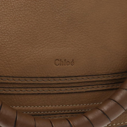 Chloe Marcie Satchel Studded Leather, BEIGE, LEATHER, Handbag