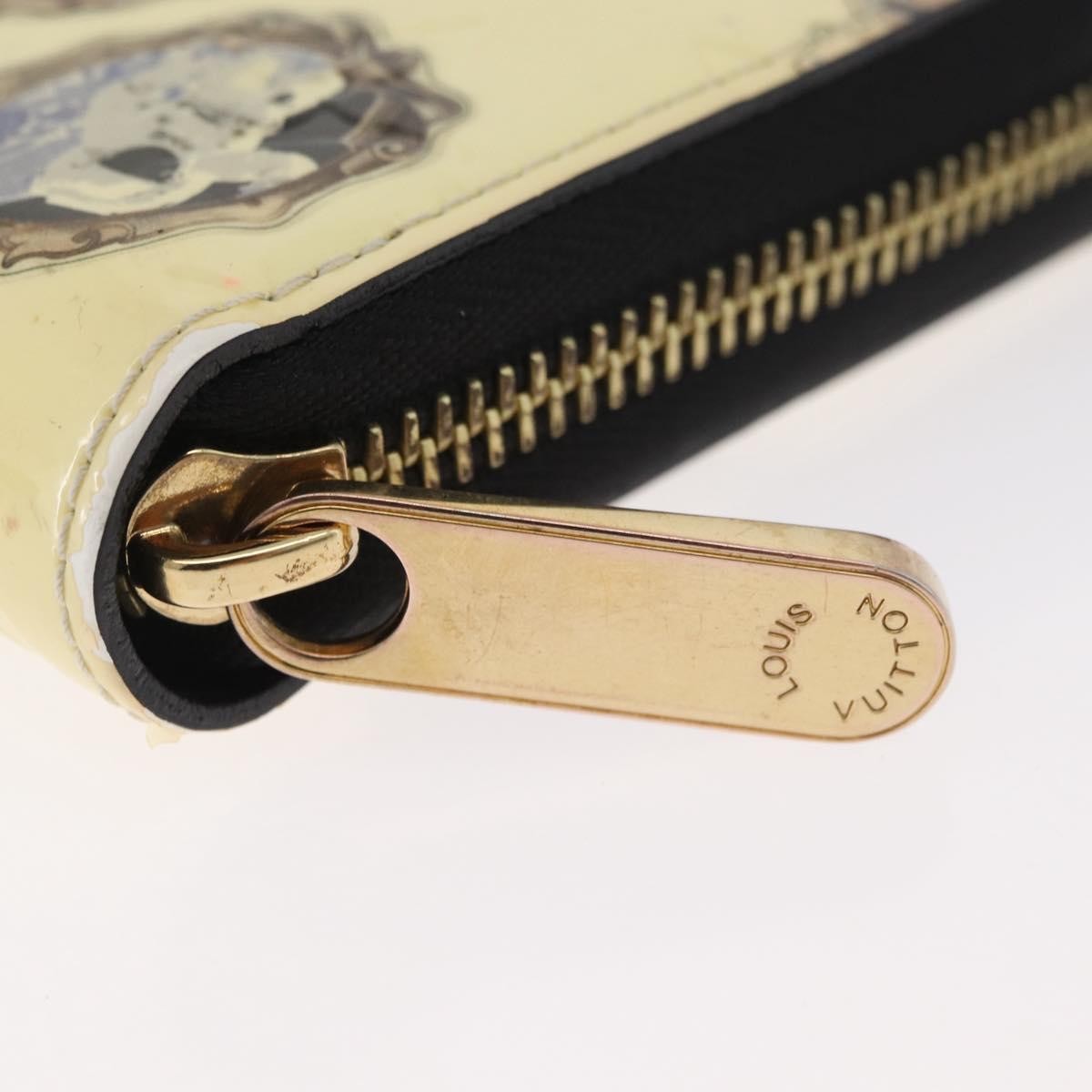 Louis Vuitton Nicolas Ghesquière Zippy Wallet Patent Monogram, White, Patent Leather, Wallet