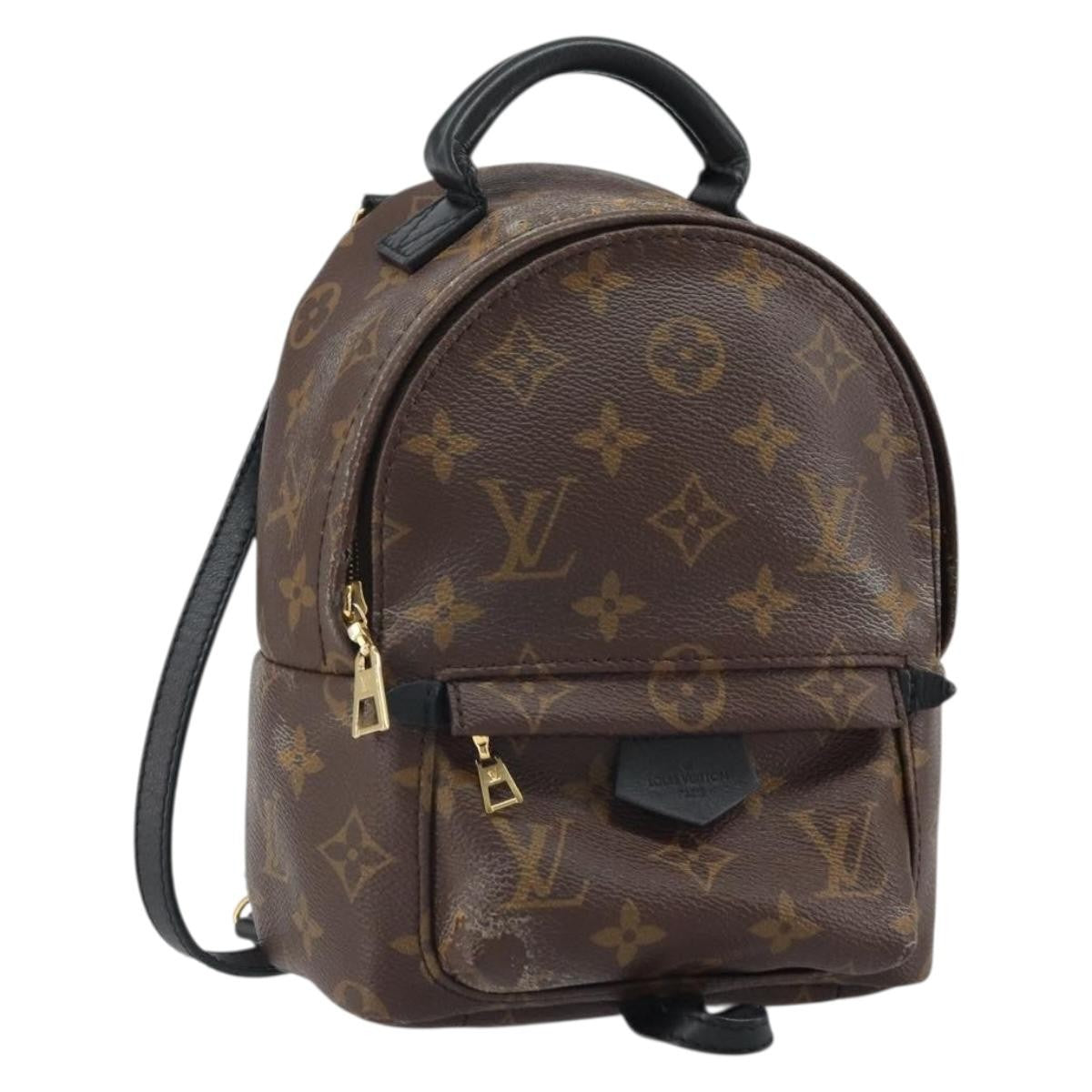 Louis Vuitton Palm Springs Backpack Monogram Canvas, BROWN, CANVAS, Backpack
